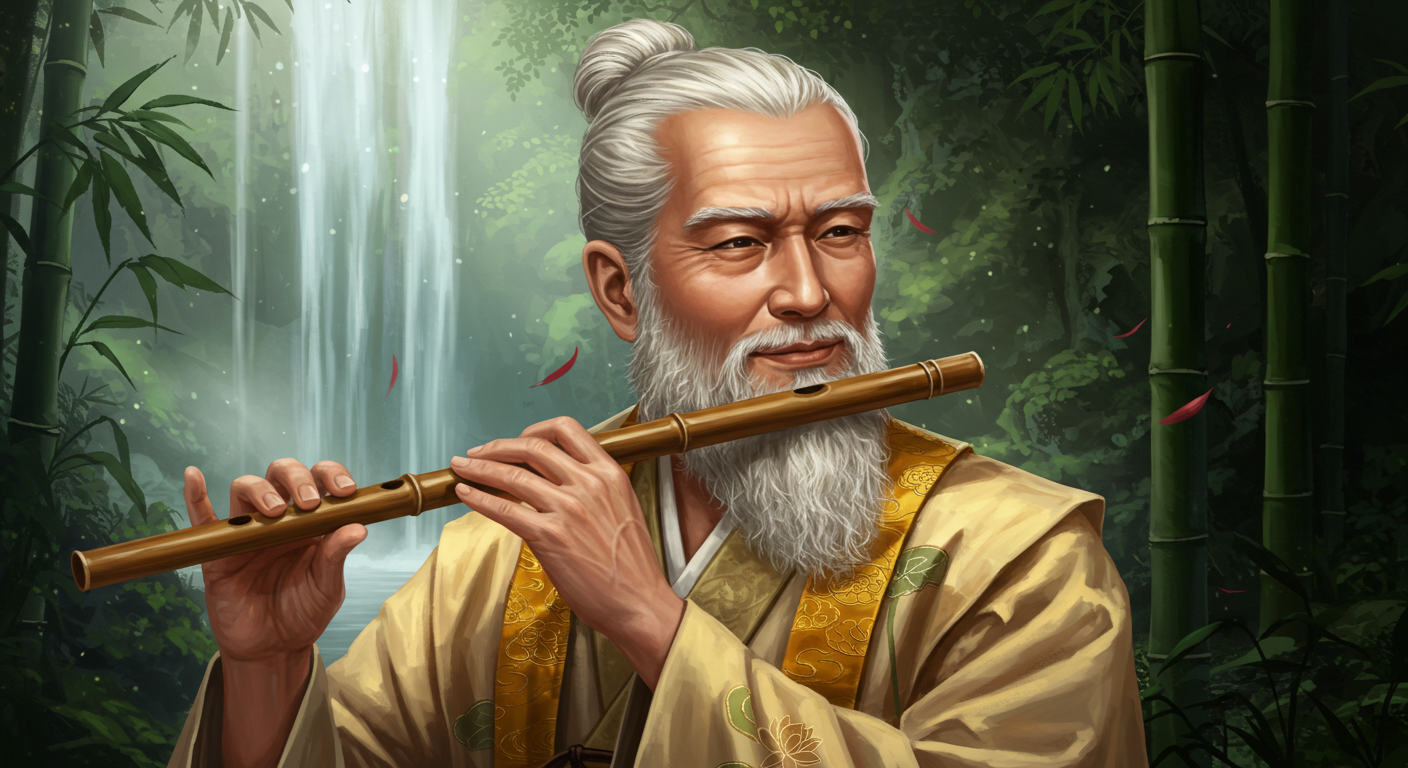 Listening to bamboo flute frequencies for brainwave relaxation