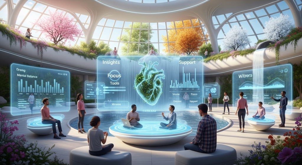 a digital wellness hub designed to empower your mental balance, focus, and wellbeing. Discover insights, tools, and support to help you heal from within, find balance in daily life, and thrive in every season of your journey.