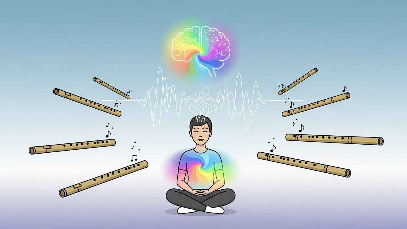 Bamboo flute Notes That Turn the Mind to Light