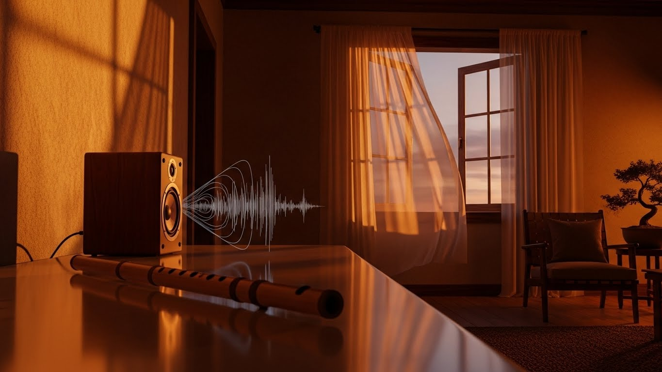 Sensory anchoring through sound in a healing home