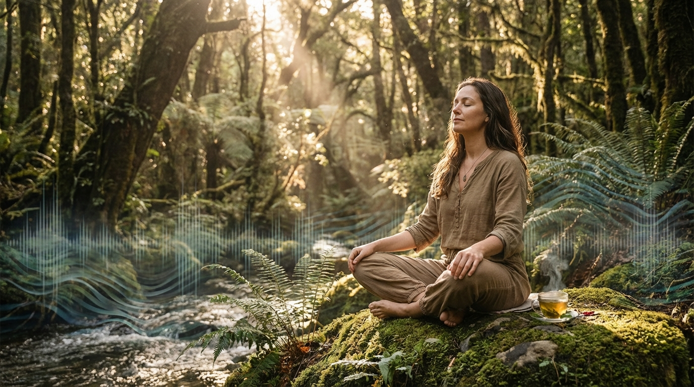 Nature frequencies calming the mind better than white noise