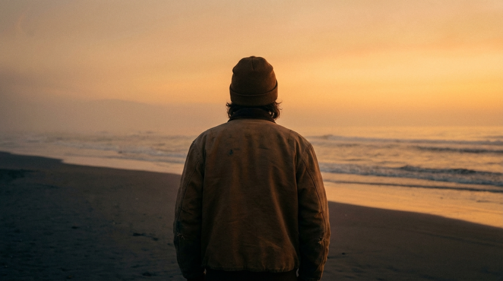 A person finding peace by the ocean, illustrating how emotional detachment saves you from the exhaustion of toxic relationships.