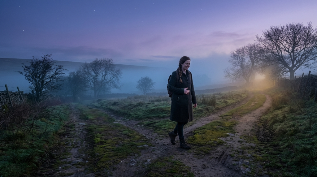 A surreal digital illustration showing warm, golden light radiating from a person's center to shatter cold shadow tendrils of doubt, symbolizing the powerful, healing process of reconnecting with your intuition.