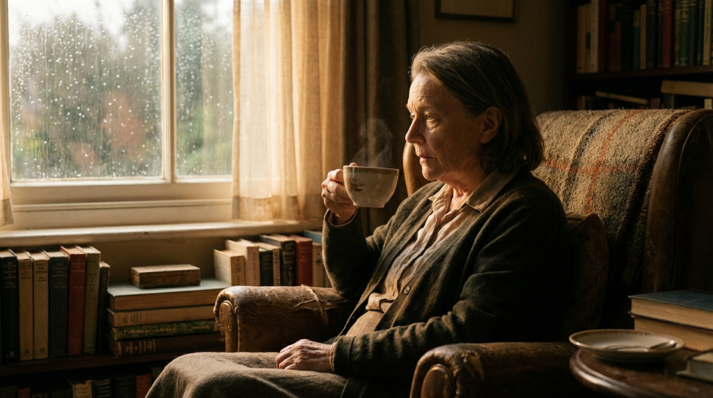 A person reflecting on the myth of self-abandonment as love.