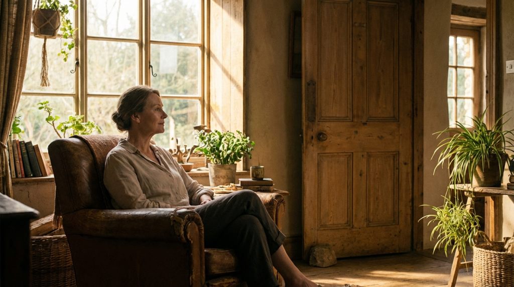 A woman reclaiming her safety around disagreement after growing up in a toxic home.